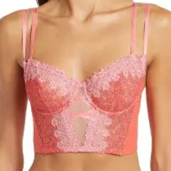 COSABELLA Veneto Balconette Bustier Bra Top in Rossa + Quartz Pink Size 34C NWT - Picture 4 of 5